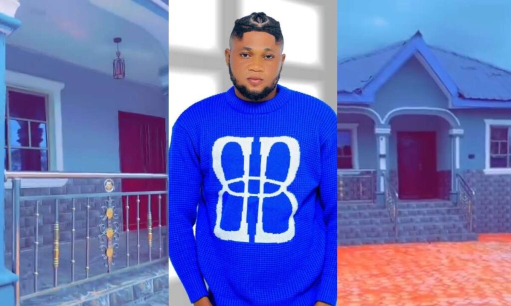 "Alhamdulillah"– Congratulations Pour In As Yoruba Actor Ayinde Ogo Finally Complete His New Three Bedroom Twins House (Video)