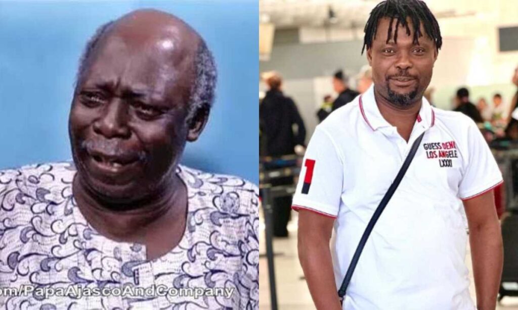 "God Has Really Use You For Me"– Veteran Actor Pa James Ajirebi Appreciate Kunle Afod And Set To Show Him His New Building He His Using All The Money Given To Him To Build