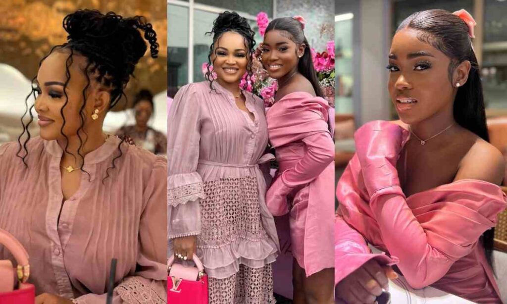 "Ha, They Are Both Georgious"– How Mercy Aigbe and her daughter Michelle step out to support Toke Makinwa