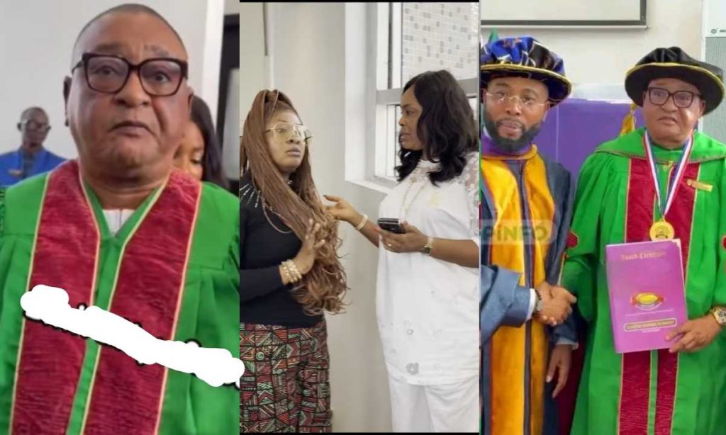 Congratulations Pour In Prince Jide Kosoko Bag Doctorate Degree Today  At Achiever Network Academy In UK, Family And Friends Storm Event (Videos)