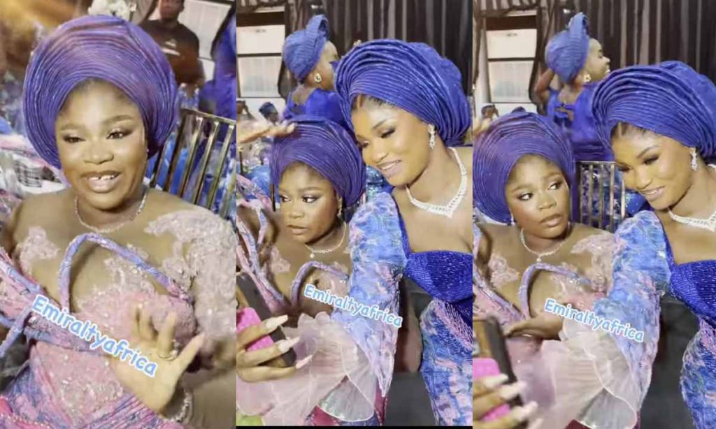 "Why Is She Loooking At Fans Like That" – Eniola Ajao Look At Kamo State Wedding Stirr Massive Reactions (Video)