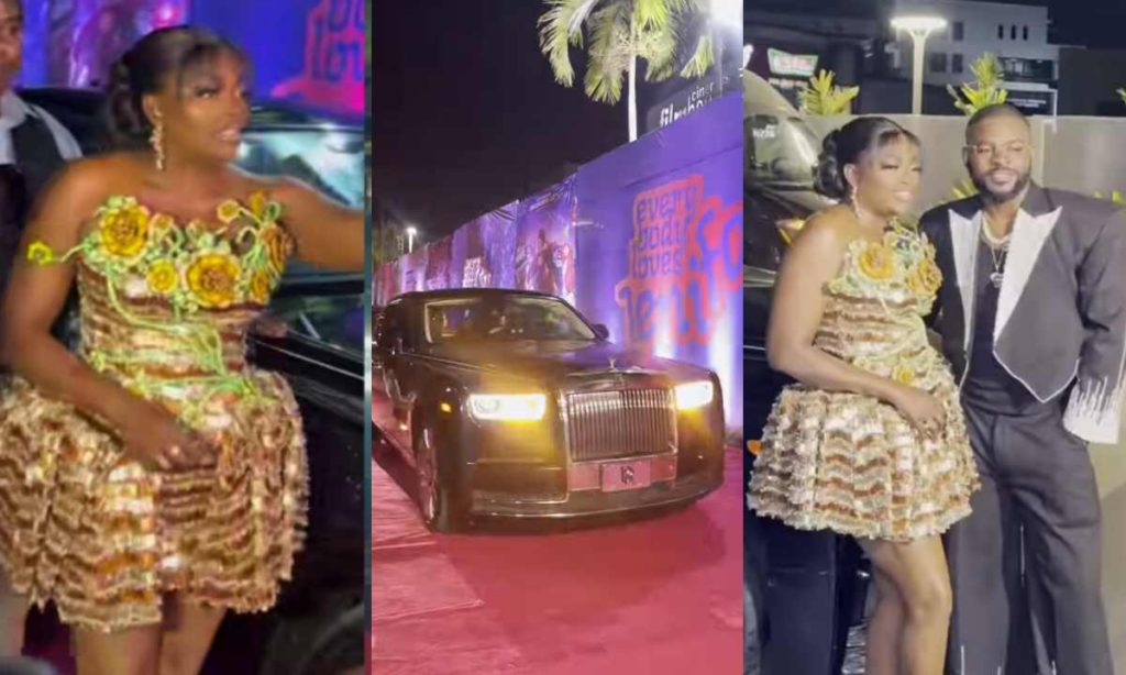 “She is the biggest Celebrities at the moment” – Funke Akindele stirs reactions with her grand entrance to her movie premiere (Video)