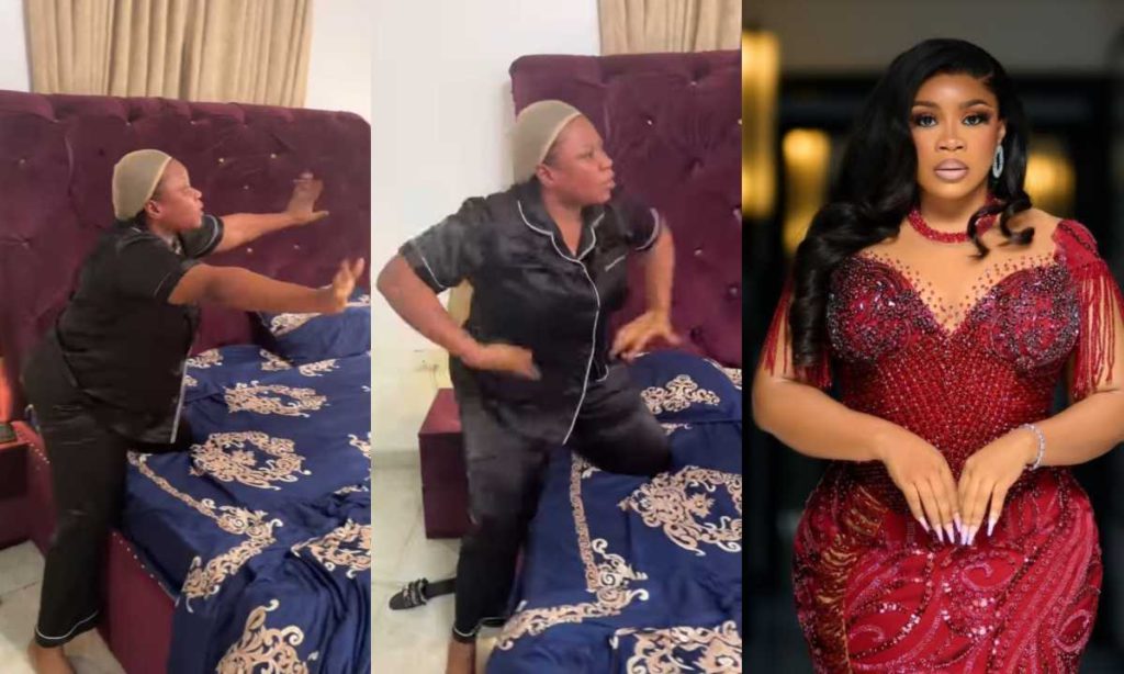 "Is It Till He Kpai Me"- Wumi Toriola Loses Her Cool Slams Movie Director on Set for Not Ending Toough Scene With Colleagues