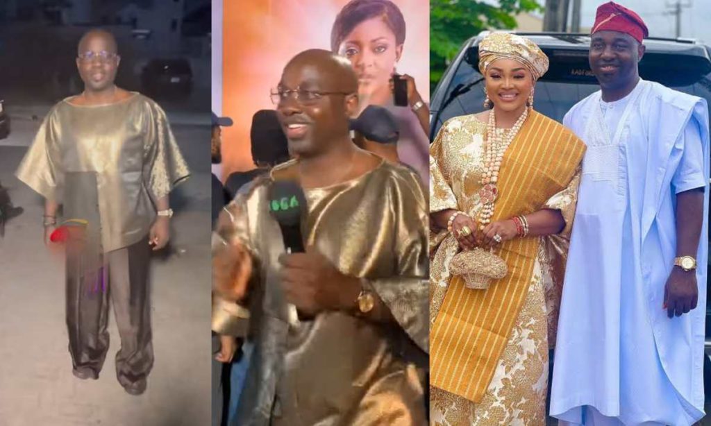 "She Come Carry GBEeWUuDANI Give Alhaji"- Netizens Shhaadee Mercy Aigbe  Over Her Husband Outfit, Video Trend