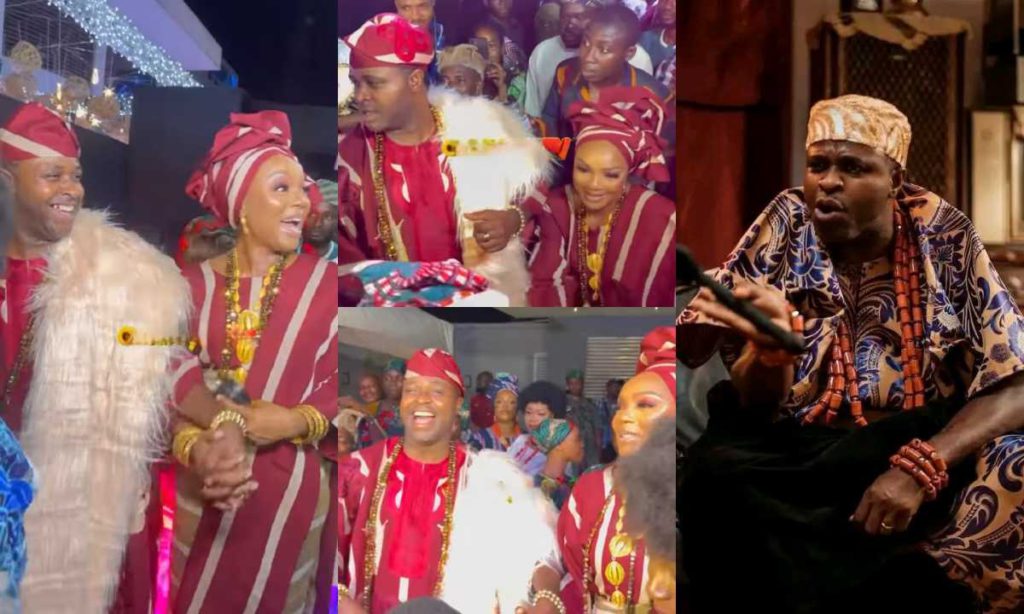 "The Best Grand Entrance"- Femi Adebayo Steal Show As He Rocks Matching Outfits With His Wife, Make Grand Entrance At Movie Premiere Seven Door