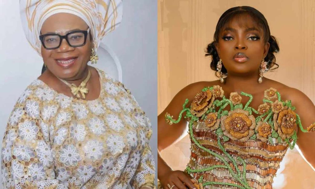 "You Are The Queen Of The Industry Now"- Funke Akindele React As Mama Awero Hail Her About Her Looks, Fans React