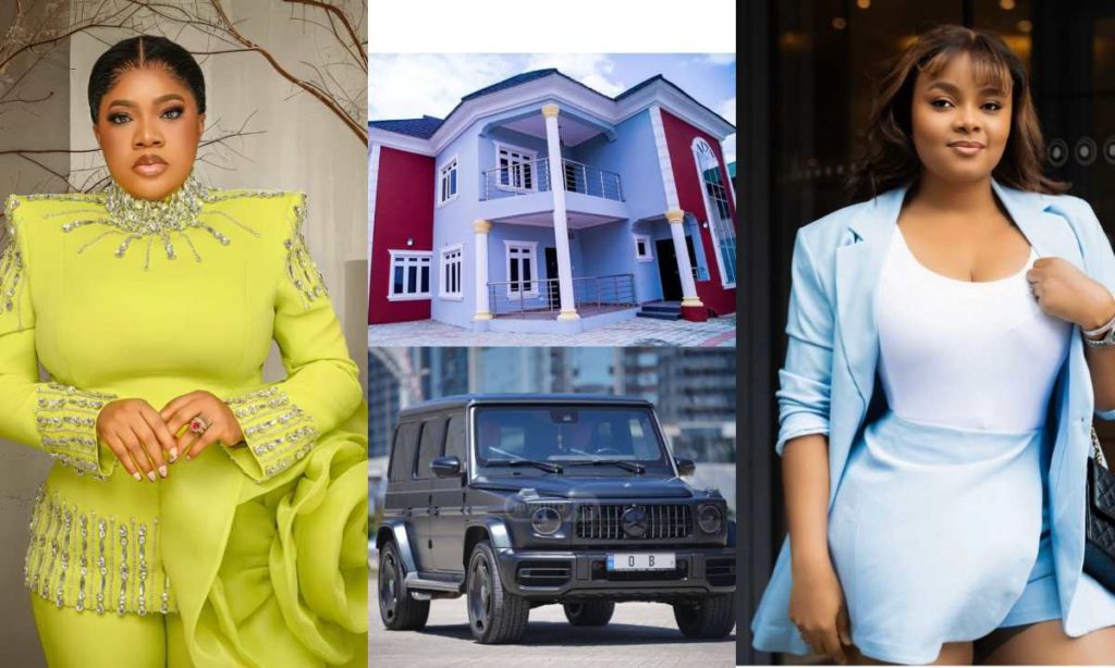 "This Is Why People They Always Talk About You"- Fans React As Toyin Abraham Reveal Bimbo Ademoye New Car And House At Her Movie Premiere