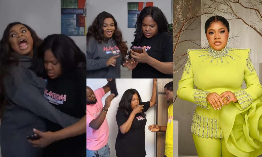 "Why Will You Do This Nitori Olohun"- Fans React As Bimbo Ademoye Make Toyin Abraham  Faiint And Taken To Hospital In Recent Video