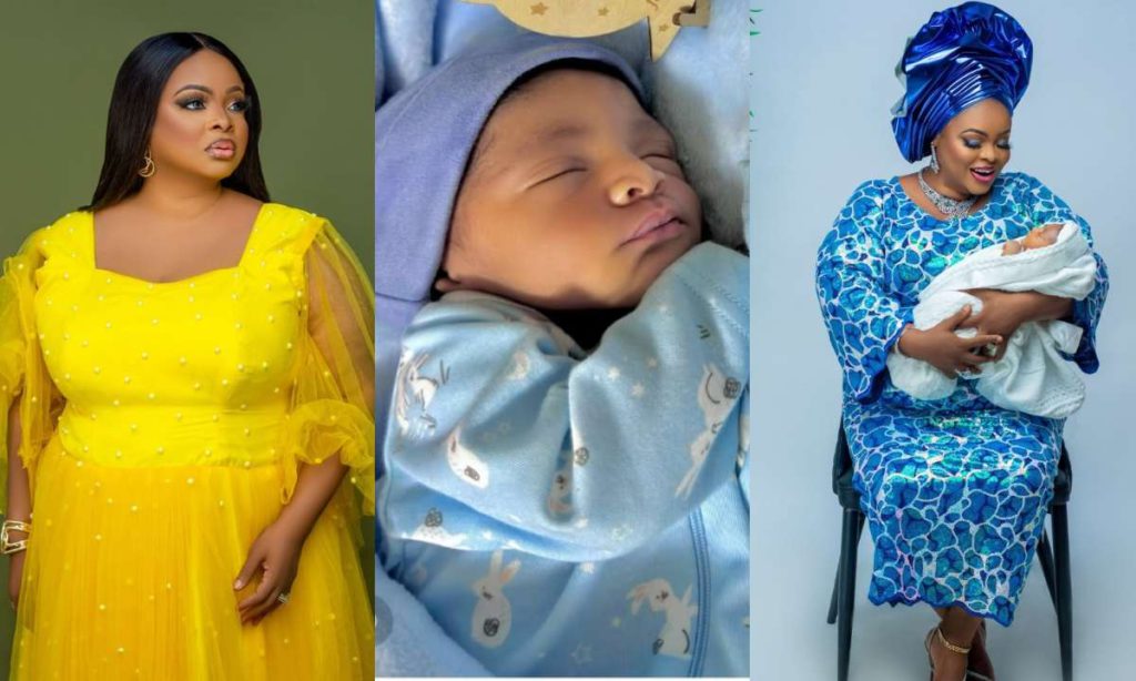 Actress Dayo Amusa Celebrates One Month That She Became A Mother