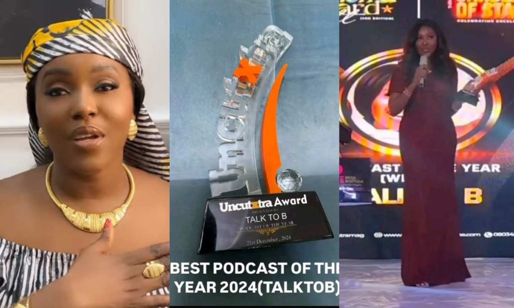 Congratulations Pour As Biola Adebayo Win Awards Of Best Podcast In 2024