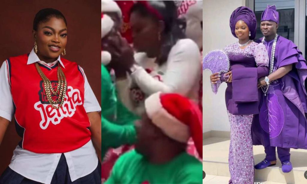 “See person wey just marrrry, una wife the try oo” – Video of Funke Akindele and Kamo loockiiiing liiiiiipps goes viral