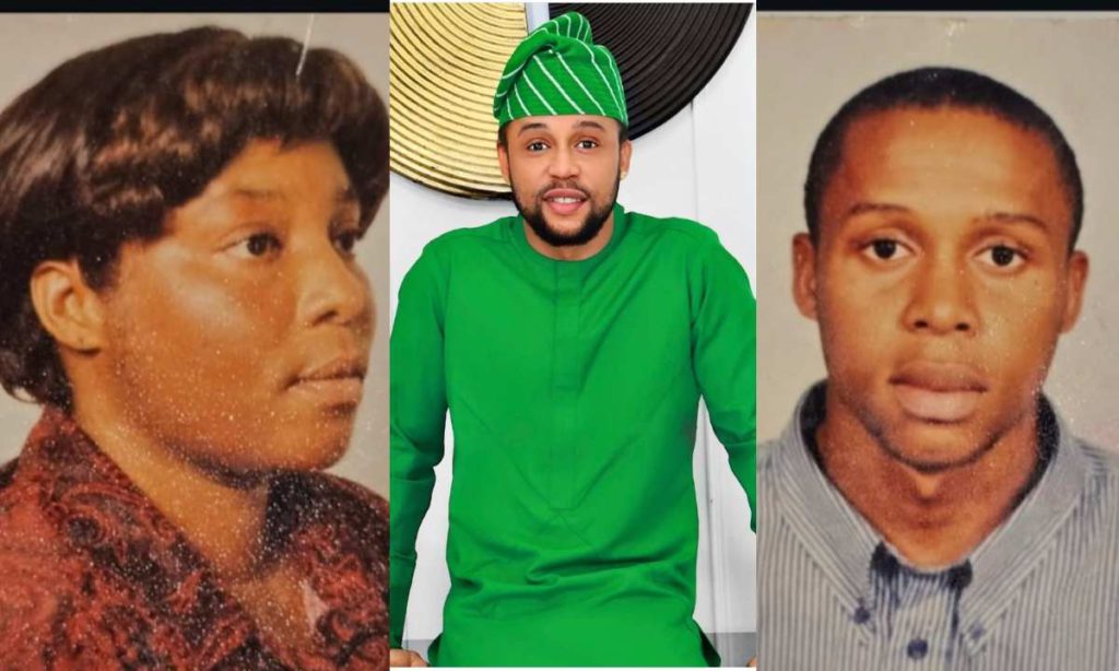 "I Love And Miss You Mama"- Actor Sunkanmi Omobolanle Remember His Late Mother As He Share Striking Photos With Her