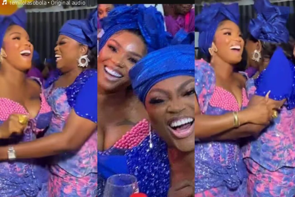 "So Good Been Together Again " –  Iyabo Ojo  And Funke Dances Together At Kamo State Wedding Ceremony