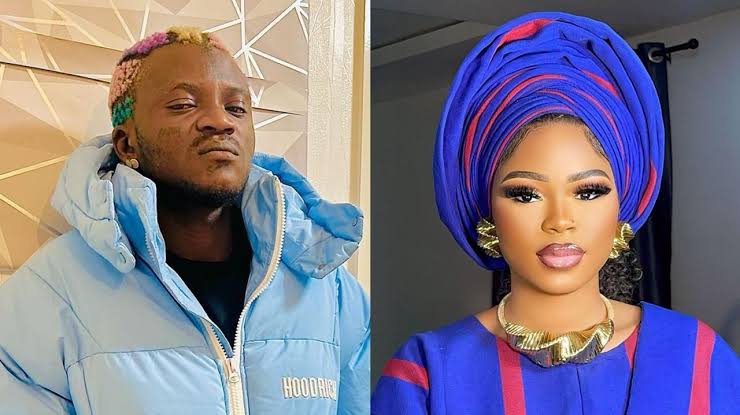 “So Na True Say You Dey Beeaat Your Wife”- Fans Shade Portable of Beeeeating His Wife As He Hail Her Online (Video)