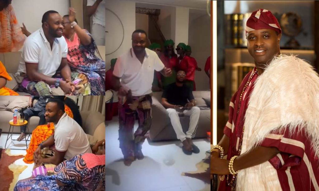 "My heart is full and my joy is boundless"- Actor Femi Adebayo get emotional as wife surprises him on birthday