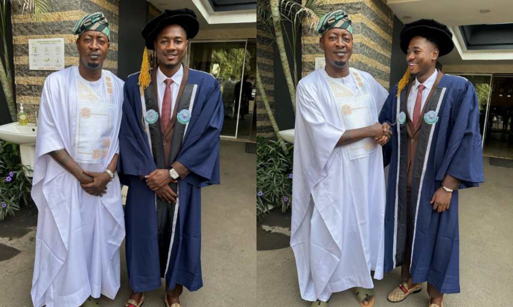 "Emi Baba Lawyer, My God Give You Strength To Achieve Your Dreams"- Fuji Star Taye Currency Beam With Joy As His Son Graduates From Law School